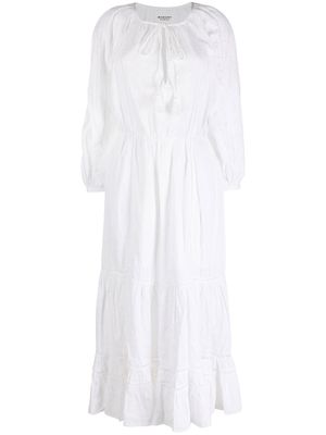 MARANT ÉTOILE robe mi-longue Latifa à coupe évasée - Blanc