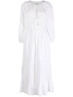 MARANT ÉTOILE robe brodée à volants superposés - Blanc