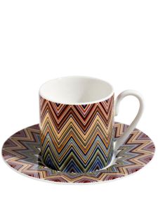 Missoni Home lot de 2 tasses à café Zig Zag - Multicolore