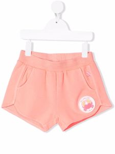 Billieblush short de sport à patch logo - Rose