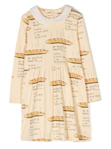 Mini Rodini robe à imprimé baguette - Jaune