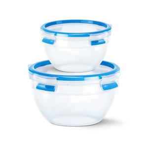 EMSA CLIP & CLOSE N10116 Rond Container 2,6 l Blauw, Transparant 2 stuk(s)