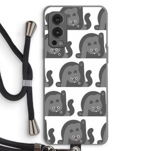 Cats: OnePlus Nord 2 5G Transparant Hoesje met koord