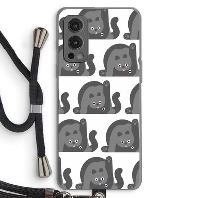 Cats: OnePlus Nord 2 5G Transparant Hoesje met koord