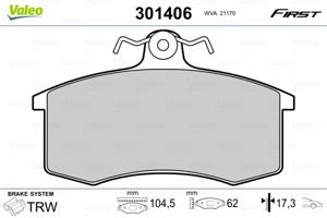 Valeo Remblokset 301406