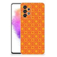 Samsung Galaxy A73 5G | TPU bumper | Batik Oranje