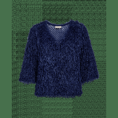 FreeQuent - Blauw | Dames | Blouse | Blauw | XL | regular | Kamst mode