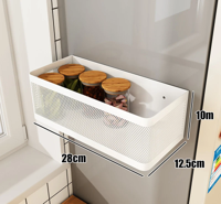 MagnoRack - Magnetisch Koelkast Zijrek met Extra Opbergruimte MagnoRack - Magnetisch Koelkast Zijrek met Extra Opbergruimte
