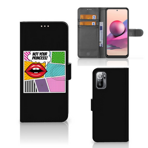 Xiaomi Redmi Note 10/10T 5G | Poco M3 Pro Wallet Case met Pasjes Popart Princess