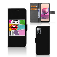 Xiaomi Redmi Note 10/10T 5G | Poco M3 Pro Wallet Case met Pasjes Popart Princess - thumbnail