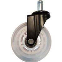 LC-Power LC-CASTERS-7BW-SPEED bureaustoelonderdeel Wit Kunststof, Rubber Zwenkwielen