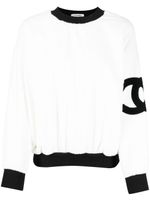 CHANEL Pre-Owned sweat CC en tissu éponge (années 1990) - Blanc - thumbnail