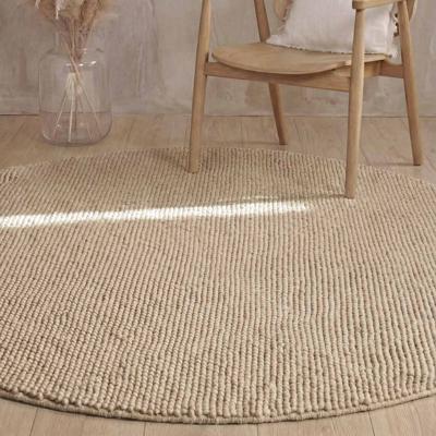 Vloerkleed Diana Rond - Lichtbeige Xcm - Wol - Dekbed-Discounter.nl