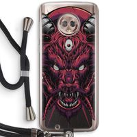 Hell Hound and Serpents: Motorola Moto G6 Transparant Hoesje met koord