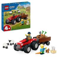 LEGO City 60461 Rode boerderijtractor met aanhanger en schapen - Spel voor kinderen vanaf 4 jaar