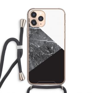 Combinatie marmer: iPhone 11 Pro Transparant Hoesje met koord