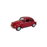 Speelgoed Volkswagen Kever rode auto 12 cm   - - thumbnail