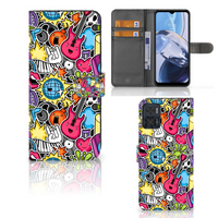 Motorola Moto E22 | E22i Wallet Case met Pasjes Punk Rock - thumbnail