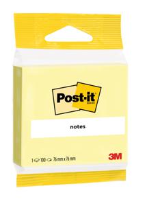 Post-It 6820 zelfklevend notitiepapier Vierkant Geel 100 vel Zelfplakkend