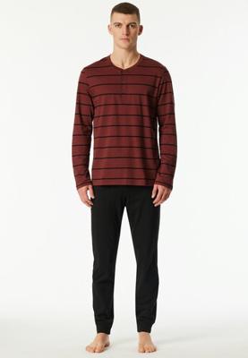 Schiesser Schiesser Heren Pyjama Long winered 183124 52/L