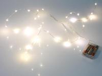 Ledslinger warmwit 20 leds op batterijen - Velleman