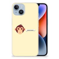 Apple iPhone 14 Telefoonhoesje met Naam Monkey - thumbnail