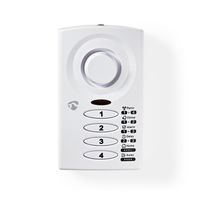 Nedis Deurstop-Raamalarm | 3x AAA/LR03 | Wit | 1 stuks - ALRMD30WT ALRMD30WT