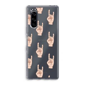 Rock: Sony Xperia 5 Transparant Hoesje