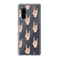 Rock: Sony Xperia 5 Transparant Hoesje