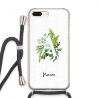 Green Brush: iPhone 7 PLUS Transparant Hoesje met koord