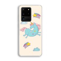 Vliegende eenhoorn: Samsung Galaxy S20 Ultra Transparant Hoesje