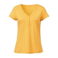 T-shirt van bio-katoen, geel Maat: 40