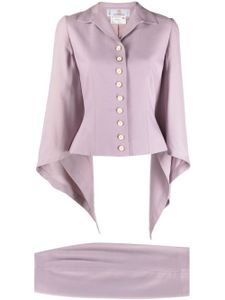 Givenchy Pre-Owned tailleur-jupe à design drapé (1990-2000) - Violet