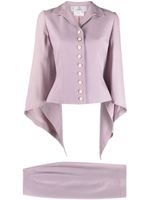 Givenchy Pre-Owned tailleur-jupe à design drapé (1990-2000) - Violet - thumbnail