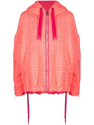 Khrisjoy veste en tweed à capuche - Rose