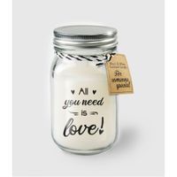 Black & White geurkaars - All you need is love Black & White geurkaars - All you need is love