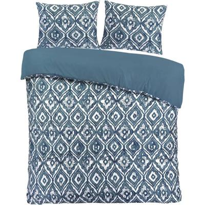 2e Halve Prijs Leen Bakker - Dekbedovertrek Fez - 200x220 Cm - Polyester - Blauw