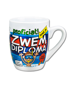 Cartoonmok zwemdiploma