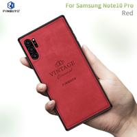 PINWUYO schokbestendige waterdichte volledige dekking PC + TPU + huid beschermende case voor Galaxy Note10 + (rood)