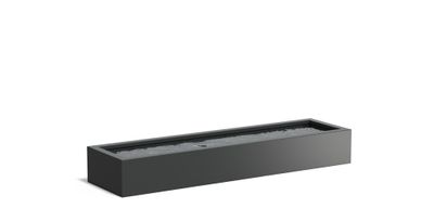 Aluminium vijverbak 300x80x40cm.