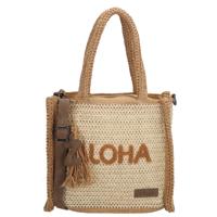 Zebra Trends Riet Shopper/Handtas Moana Nature
