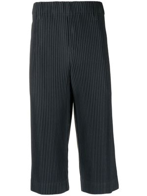 Homme Plissé Issey Miyake short ajusté à plis marqués - Noir