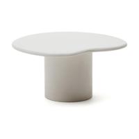 Kave Home Macarella bijzettafel 83x77 cm Wit