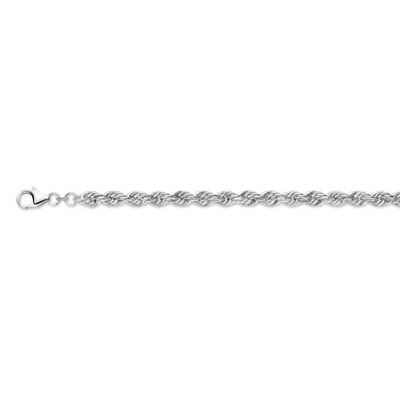 Armband Koordschakel Massief zilver 5,5 mm 19 cm