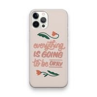 Optimistic flower girl: iPhone 12 Pro Transparant Hoesje