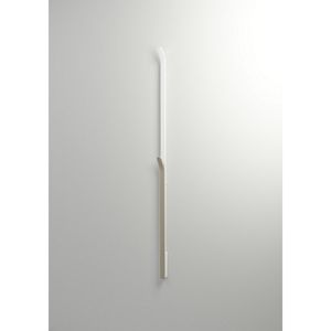 Elektrische Radiator Stick Instamat ARC Handdoekwarmer 170 cm 34W Geborsteld Aluminium Soft Wit