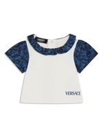 Versace Kids t-shirt à logo imprimé - Blanc