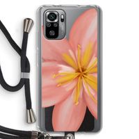 Pink Ellila Flower: Xiaomi Redmi Note 10S Transparant Hoesje met koord