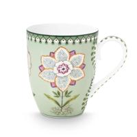 Mok L Lily & Lotus Groen bloem 350ml