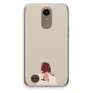 I drink wine: LG K10 (2017) Transparant Hoesje